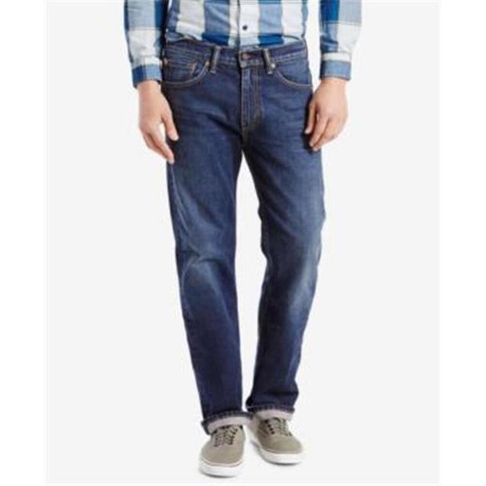 NEW MENS LEVIS 505 REGULAR FIT BLUE JEANS STRAIGHT LEG SIZE 40 X 30 005051455